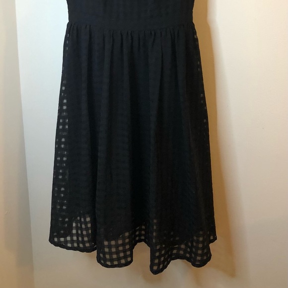 DRESS BLACK MIDI - COTTON Donna Morgan - Picture 12 of 12
